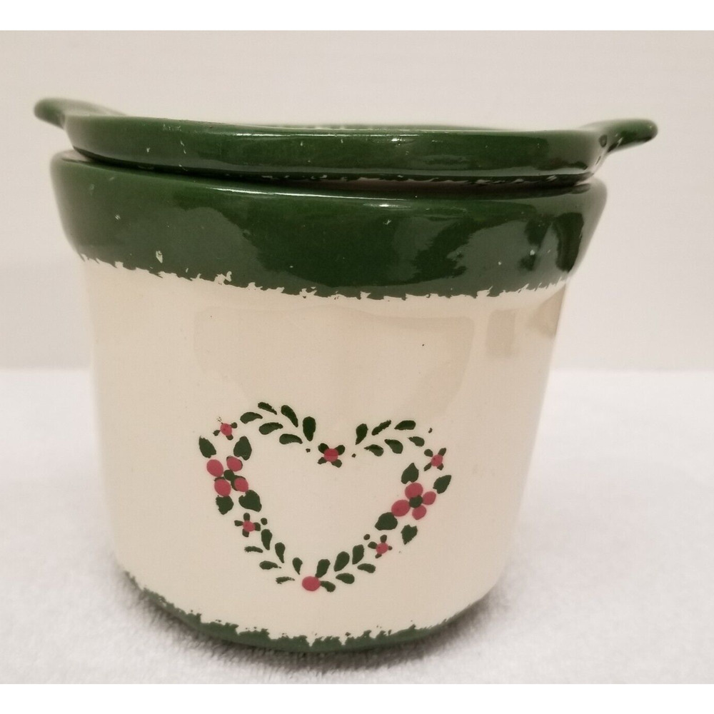 Signed B&B ceramic two piece dip chiller crock set cocktails EUC